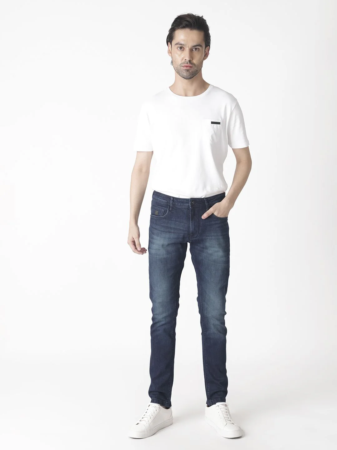 RARE RABBIT Men Avalon Mid-Rise Slim Fit Jeans - Image 6