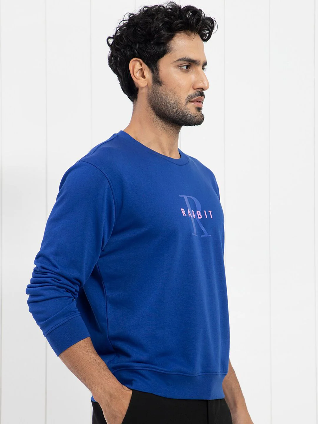 RARE RABBIT Men Brewet Typography Printed Sweatshirt - Image 3