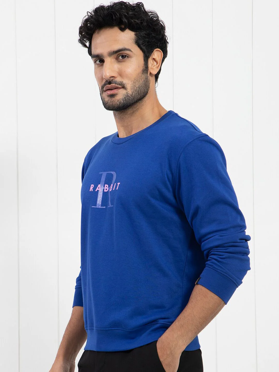 RARE RABBIT Men Brewet Typography Printed Sweatshirt - Image 5
