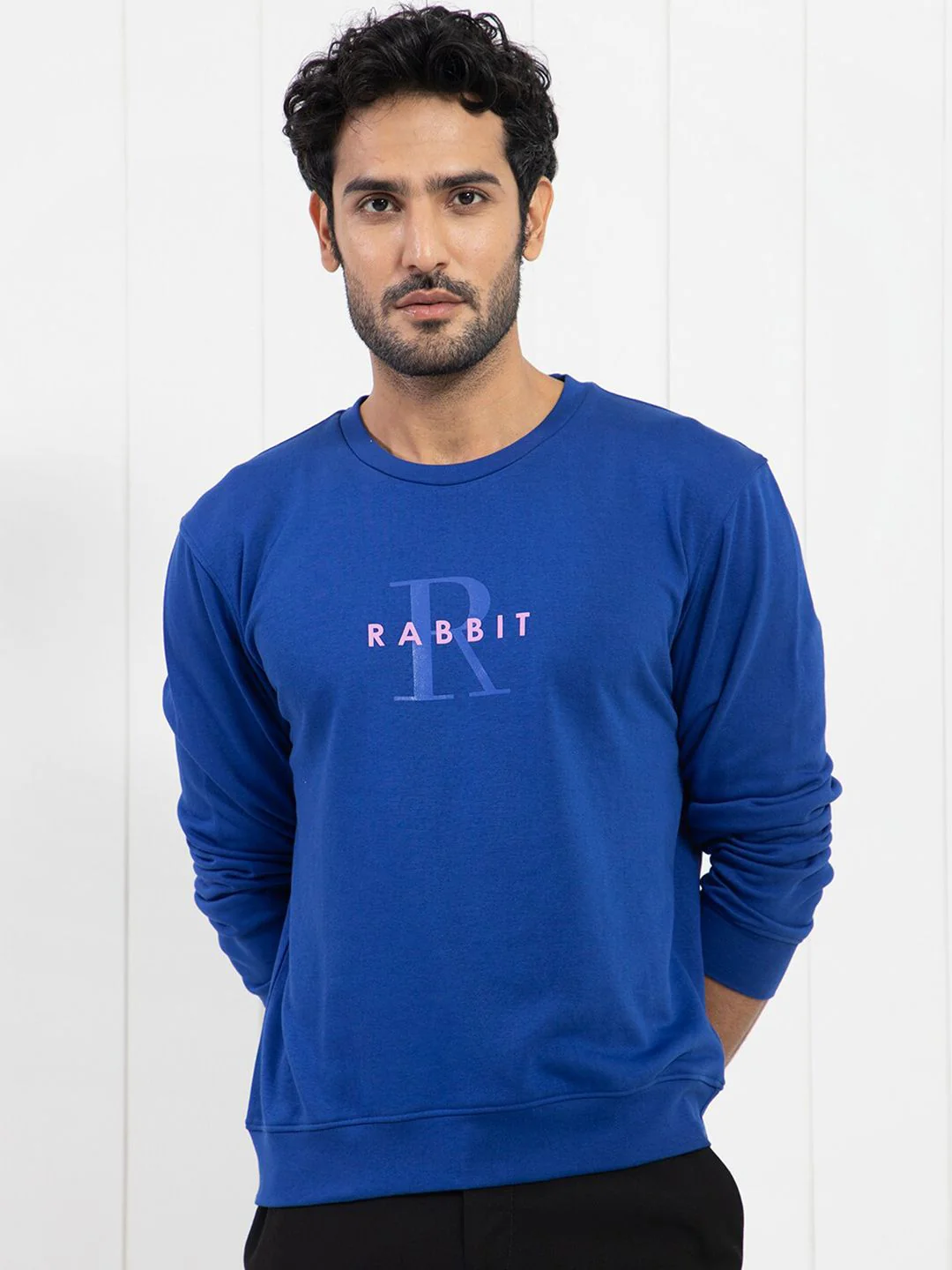 RARE RABBIT Men Brewet Typography Printed Sweatshirt - Image 7