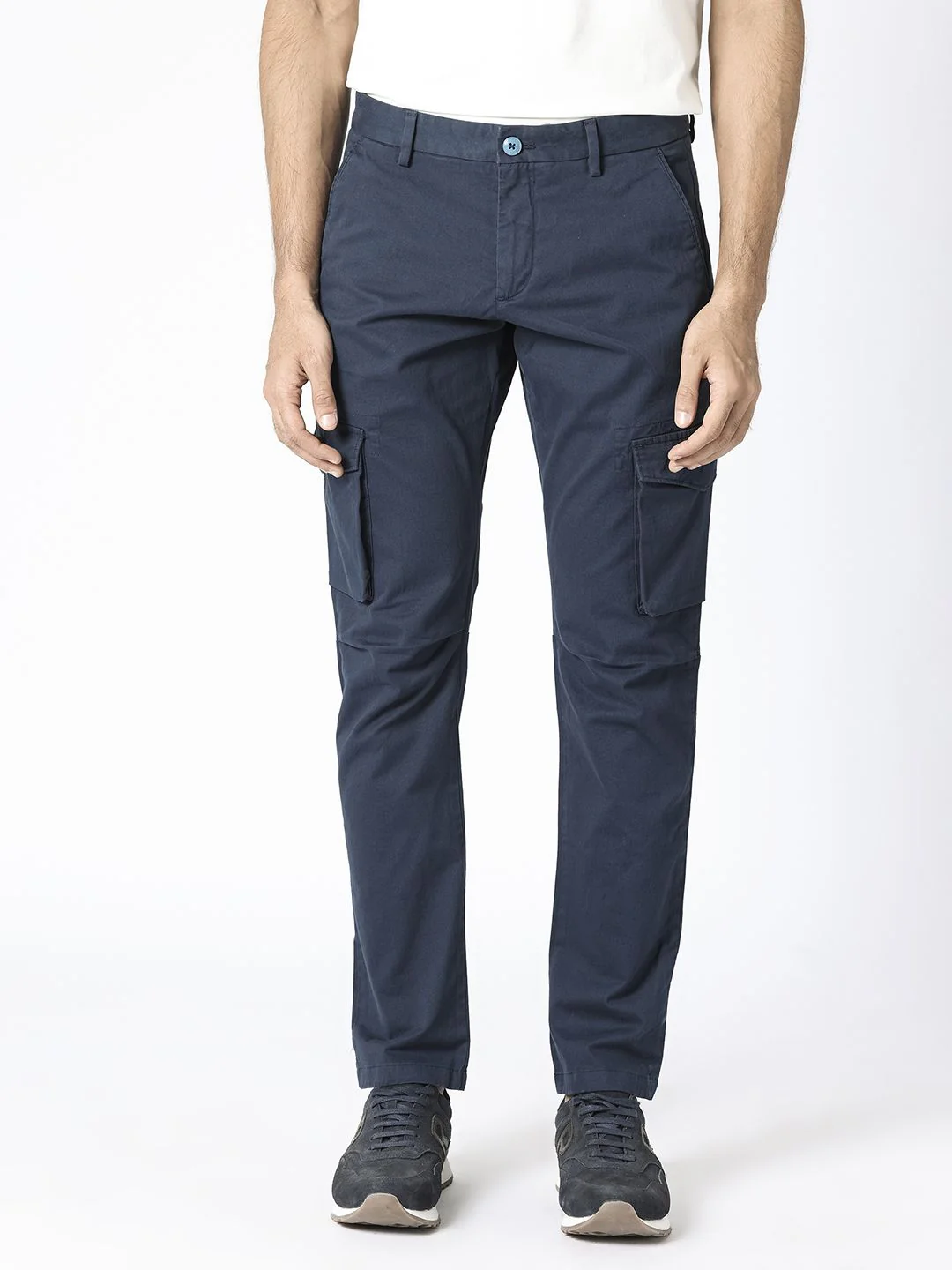 RARE RABBIT Men Celu Mid-Rise Slim Fit Cotton Cargo Trouser - Image 2