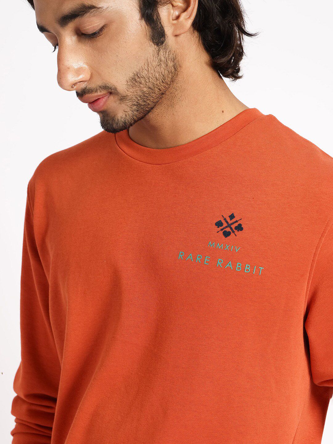 RARE RABBIT Men Cerdon Graphic Print Round Neck Sweatshirt - Image 2