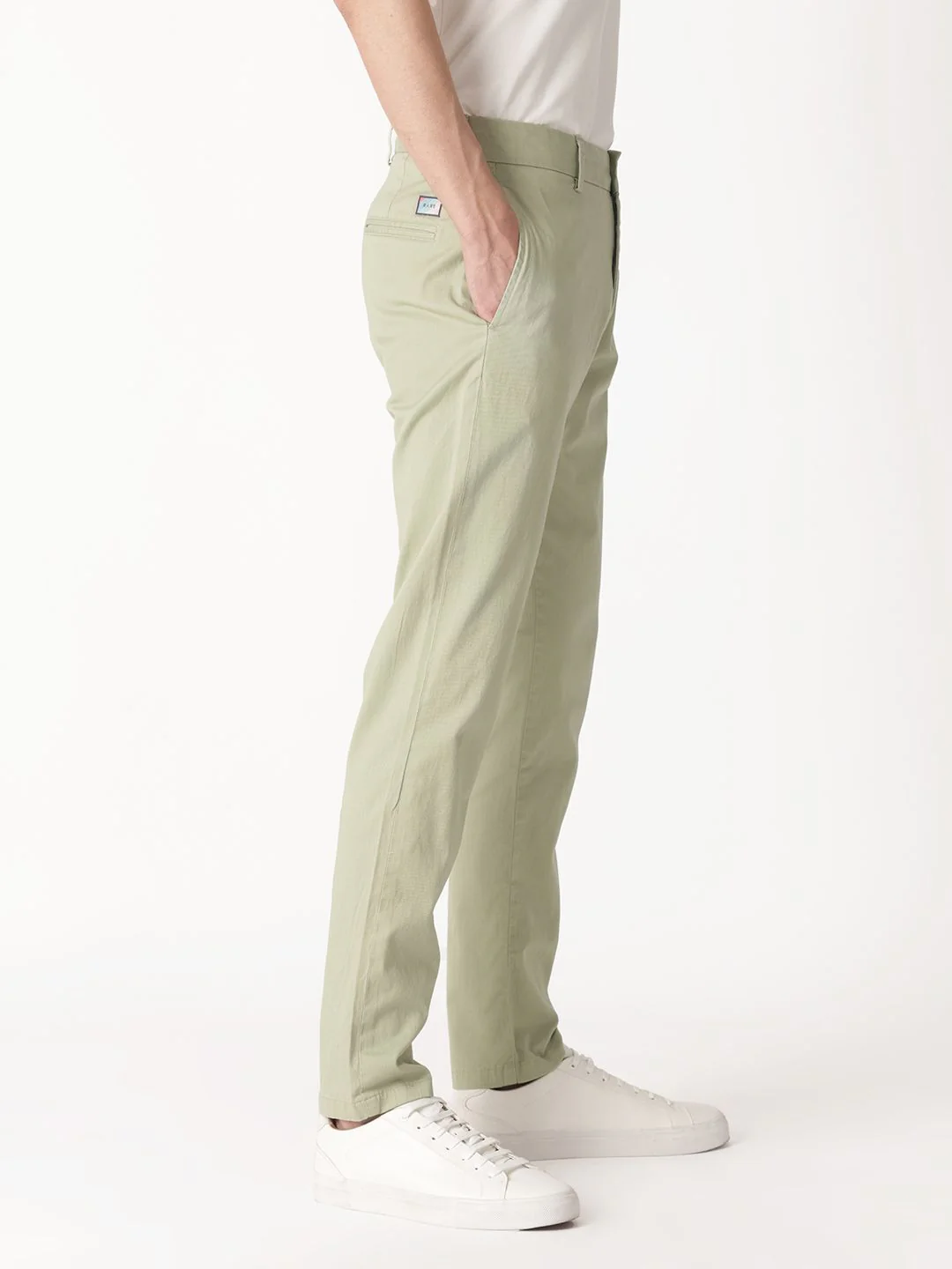 RARE RABBIT Men Clovet Cotton Slim Fit Mid-Rise Trouser - Image 3