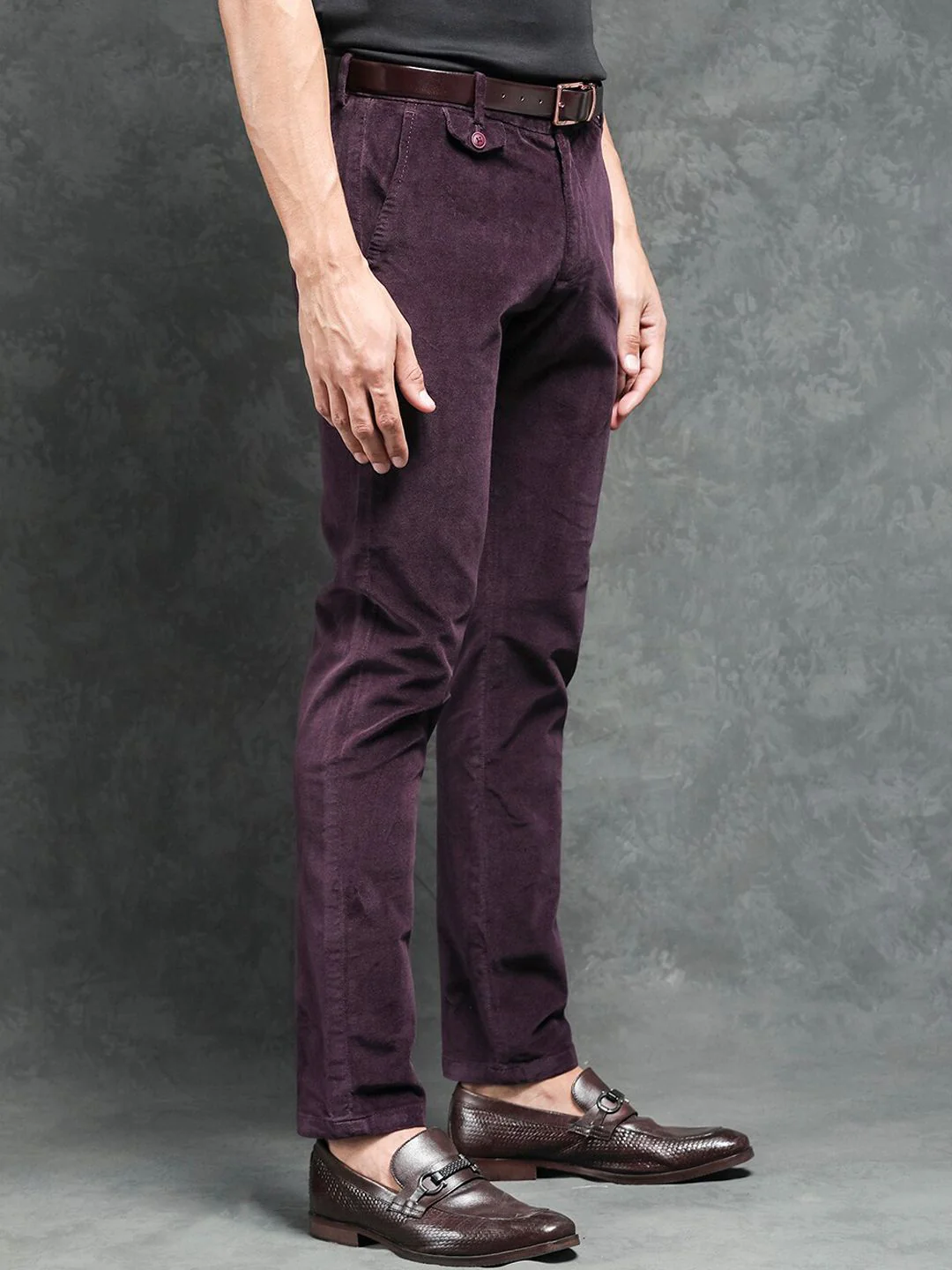 RARE RABBIT Men Cloy Mid-Rise Slim Fit Trouser - Image 2