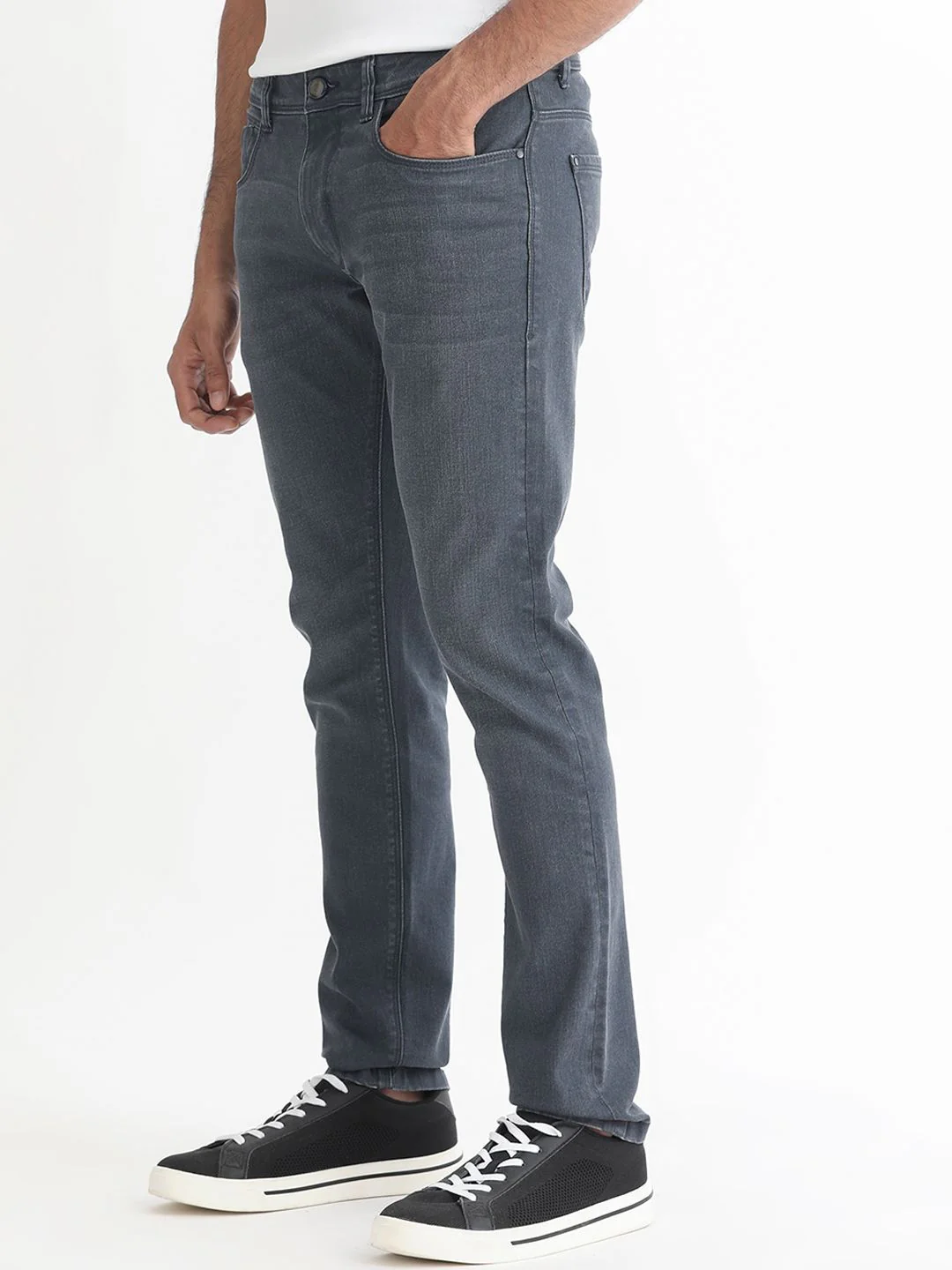 RARE RABBIT Men Colmer Slim Fit Mid-Rise Stretchable Jeans - Image 3