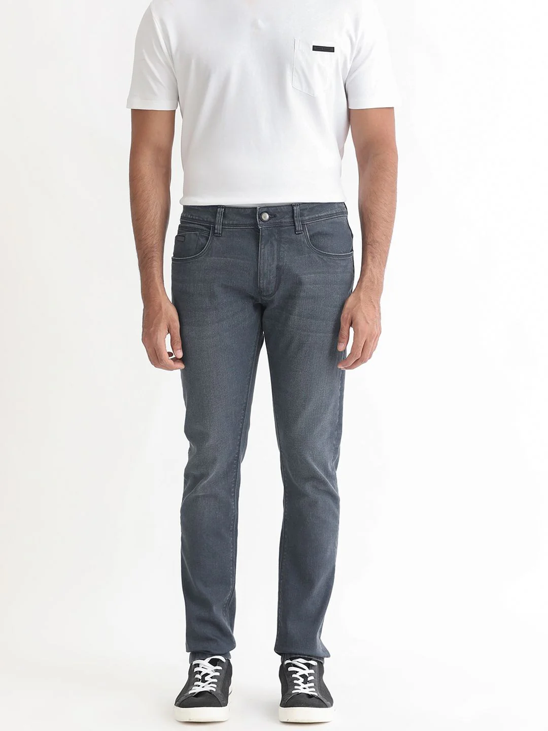 RARE RABBIT Men Colmer Slim Fit Mid-Rise Stretchable Jeans - Image 5
