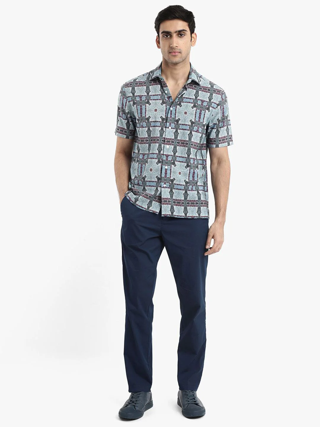 RARE RABBIT Men Comfort Boxy Opaque Printed Casual Shirt - Image 6