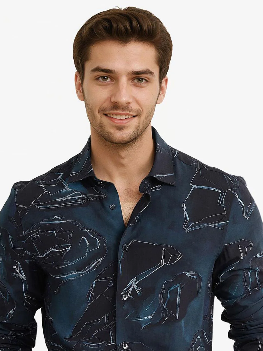 RARE RABBIT Men Comfort Opaque Printed Casual Shirt - Image 2