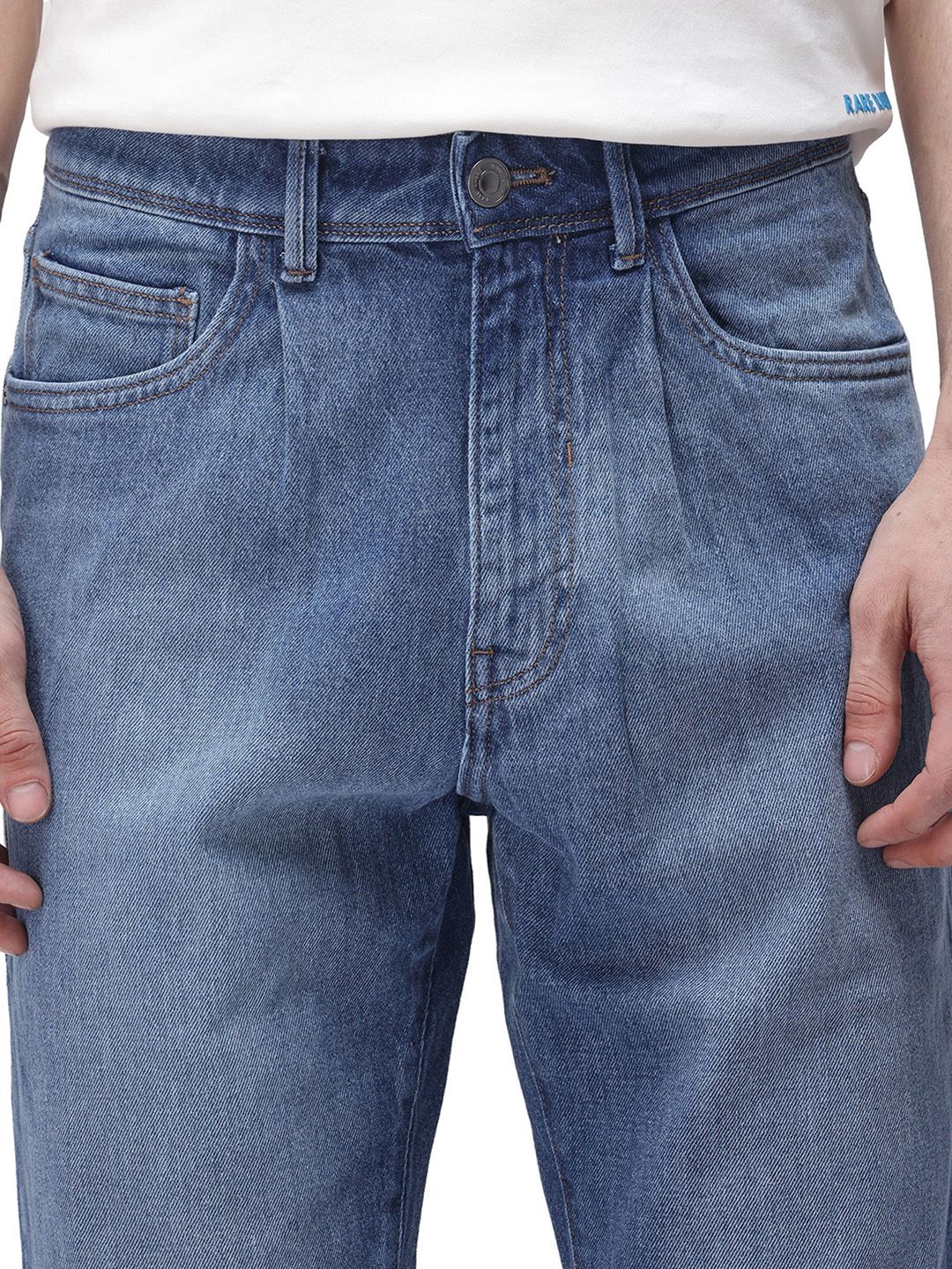 RARE RABBIT Men Comfort Relaxed Fit Stretchable Jeans - Image 7