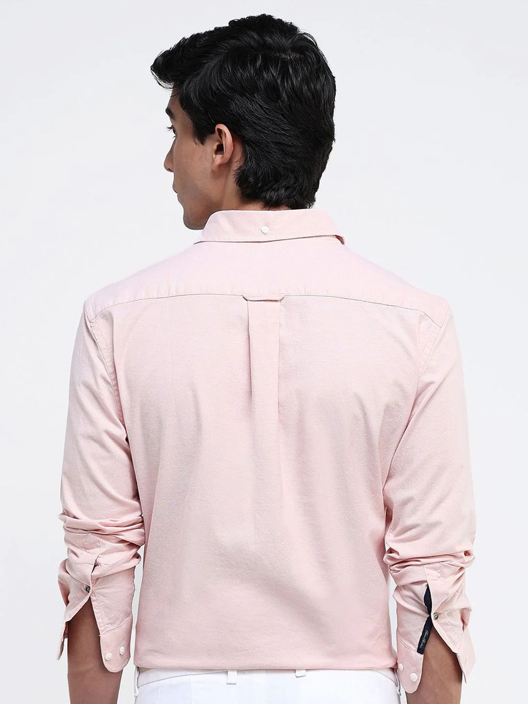 RARE RABBIT Men Comfort Spread Collar Solid Cotton Formal Shirt - Image 4