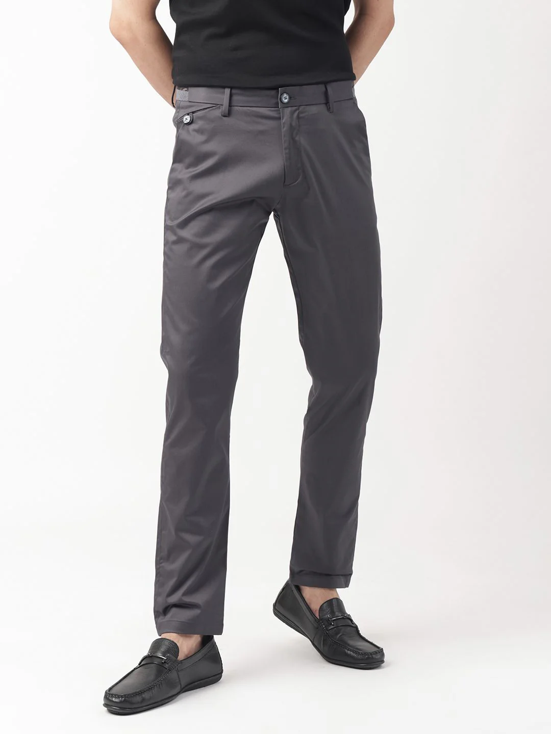 RARE RABBIT Men Daron Mid-Rise Slim Fit Trouser - Image 7