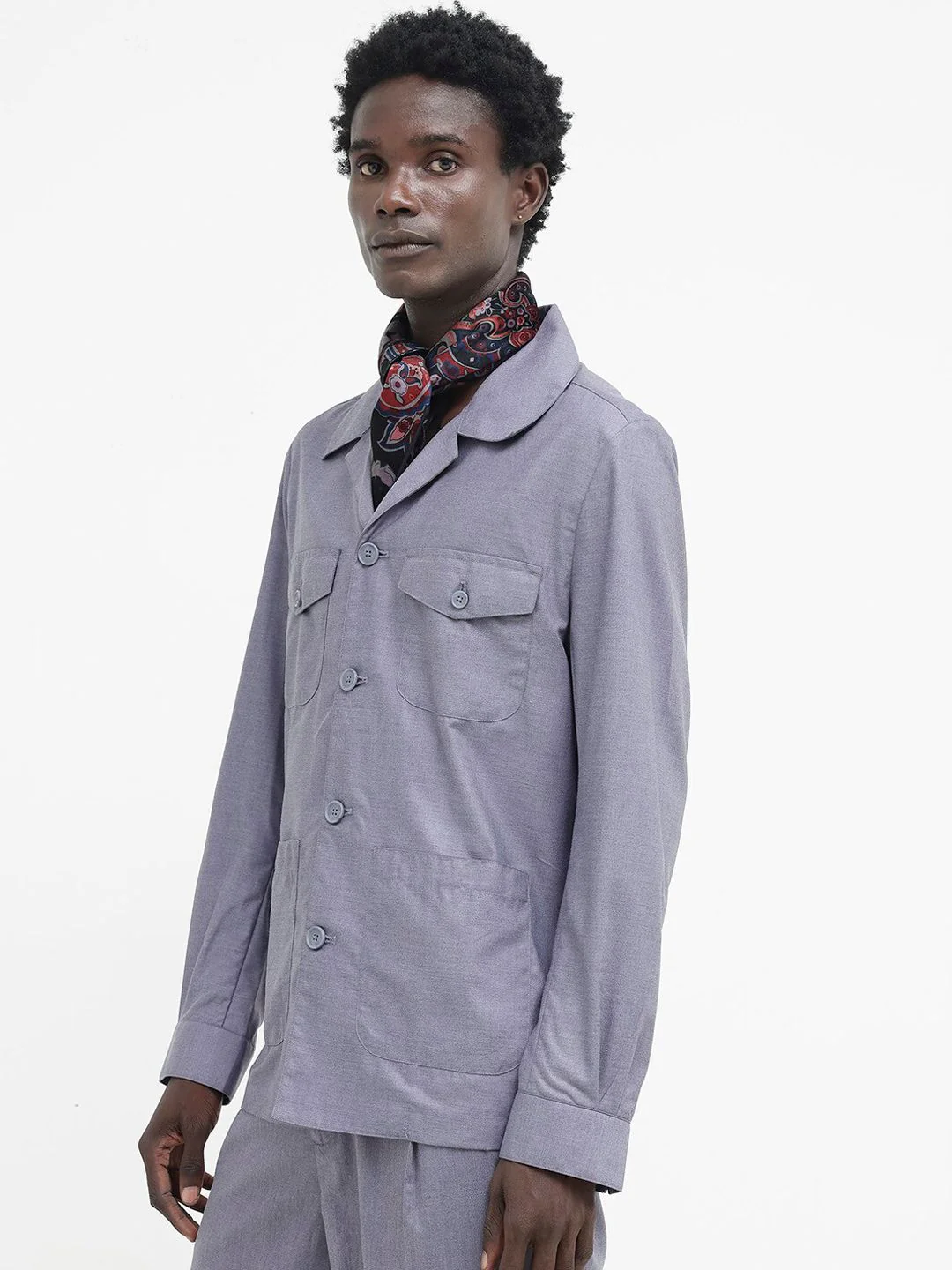 RARE RABBIT Men Echos Tailored Fit Spread Collar Shackets - Image 5