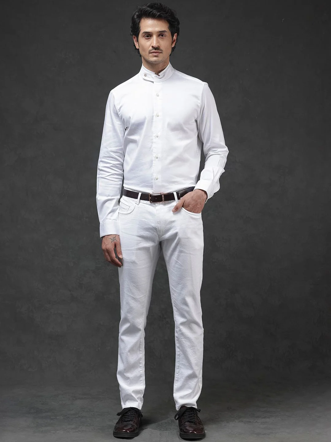 RARE RABBIT Men Expore Mid Rise Regular Fit Trouser - Image 4