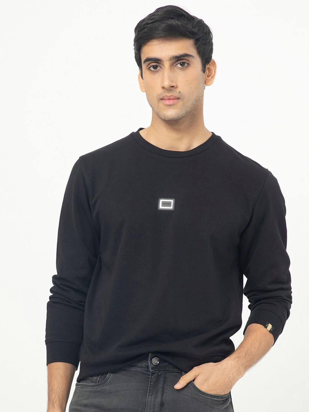 RARE RABBIT Men Glitch Sweatshirt