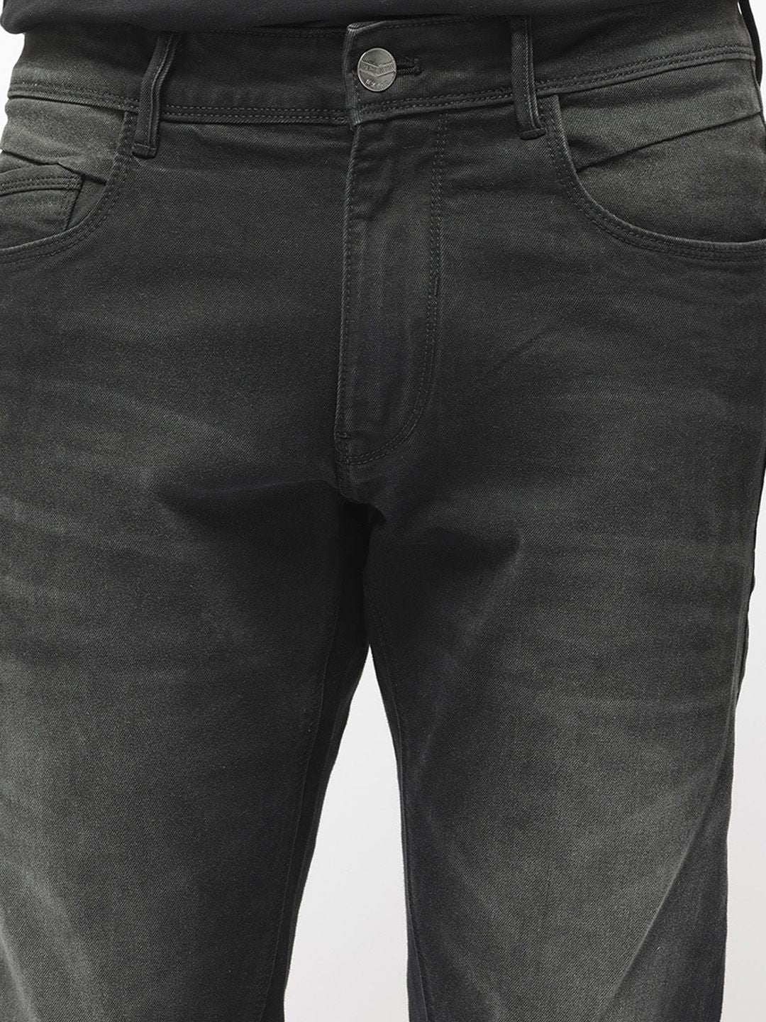 RARE RABBIT Men Hawkins Mid-Rise Slim Fit Stretchable Cotton Jeans - Image 6