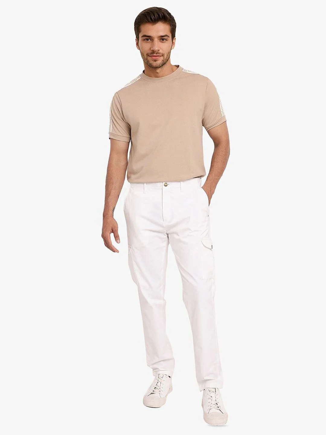 RARE RABBIT Men High-Rise Cargos Trousers - Image 4