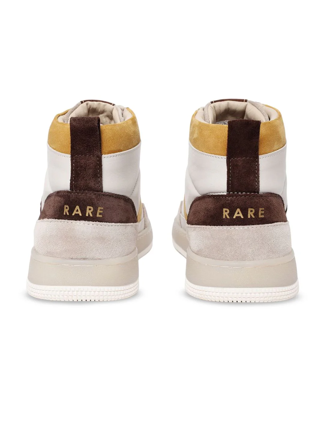 RARE RABBIT Men Horizon Colourblocked Mid Top Leather Sneakers - Image 6