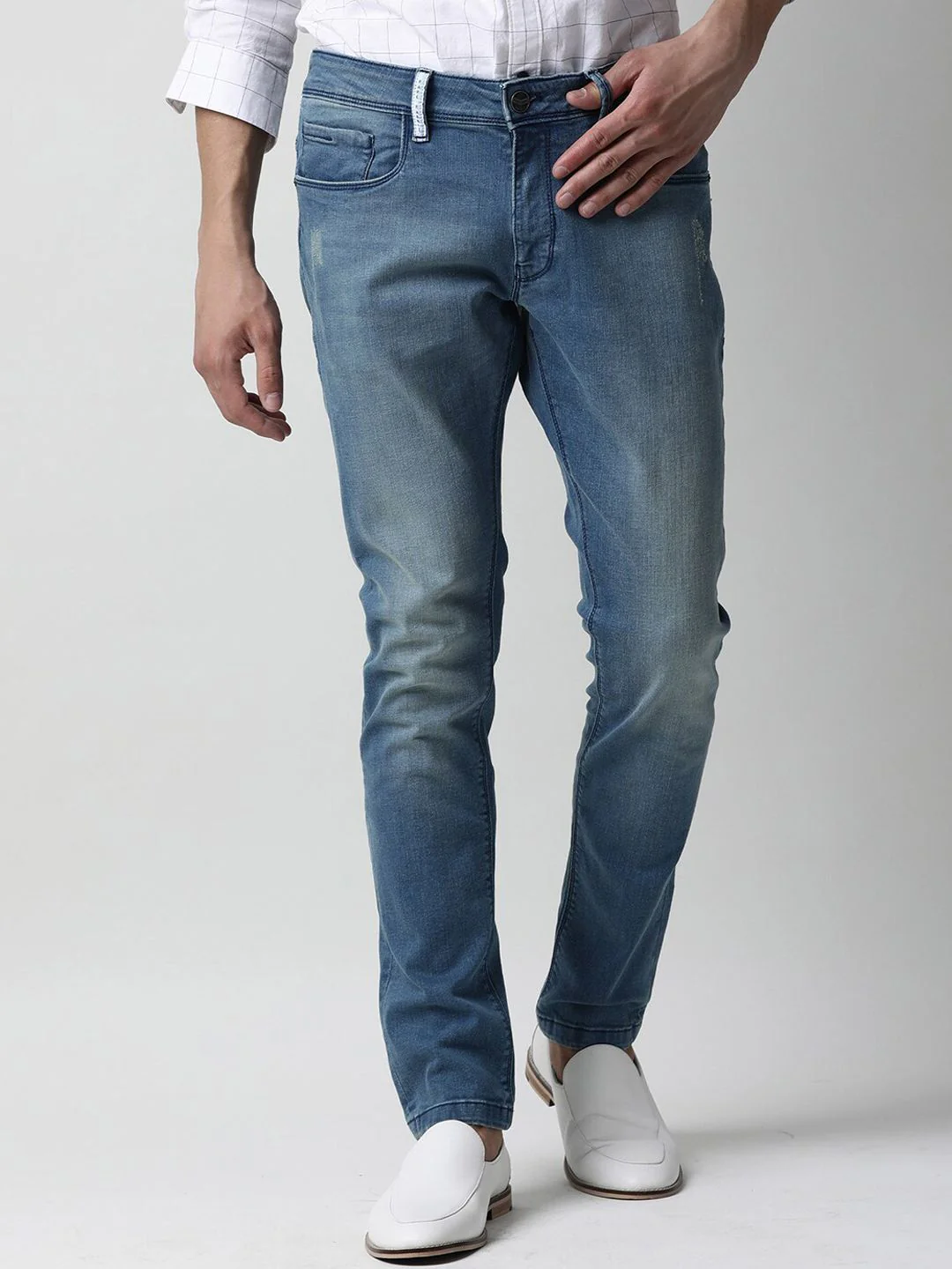 RARE RABBIT Men Indus Slim Fit Cotton Jeans