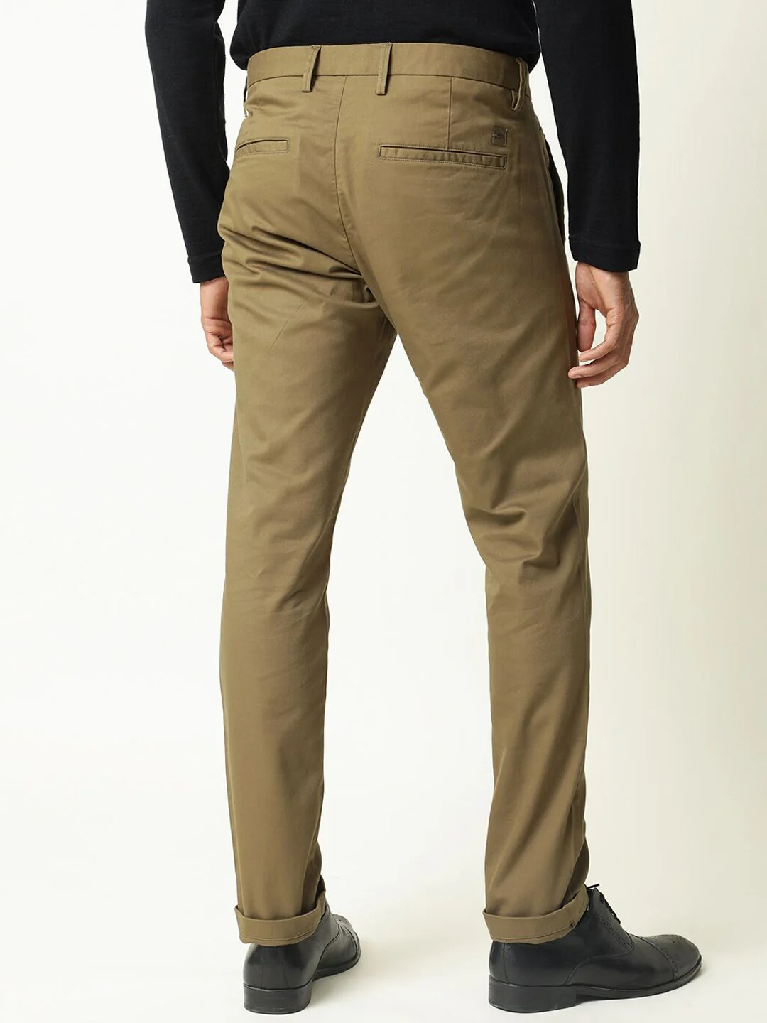 RARE RABBIT Men Jacob Mid-Rise Cotton Slim Fit Trouser - Image 3