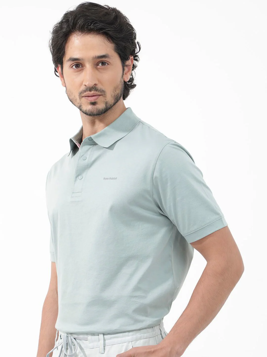 RARE RABBIT Men Keneth Regular Fit Polo Collar Tshirts - Image 5