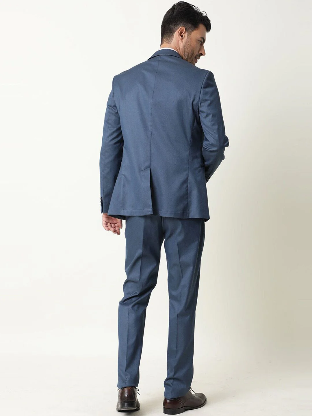 RARE RABBIT Men Lingo Mid-Rise Slim Fit Trouser - Image 3