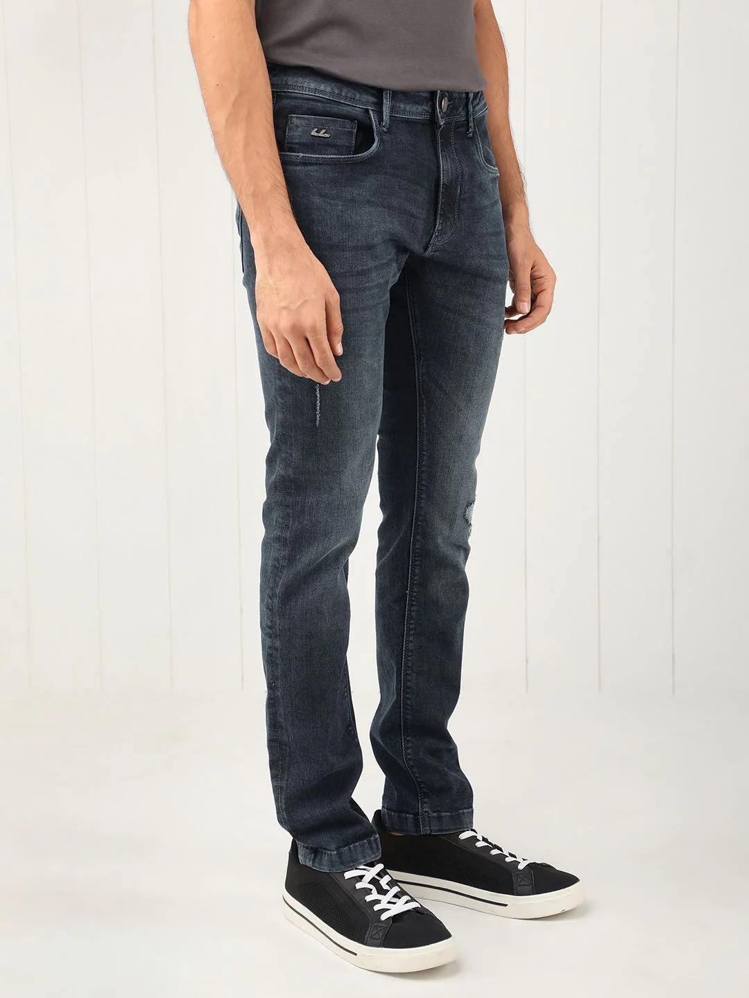 RARE RABBIT Men Lormes Slim Fit Cotton Jeans - Image 3