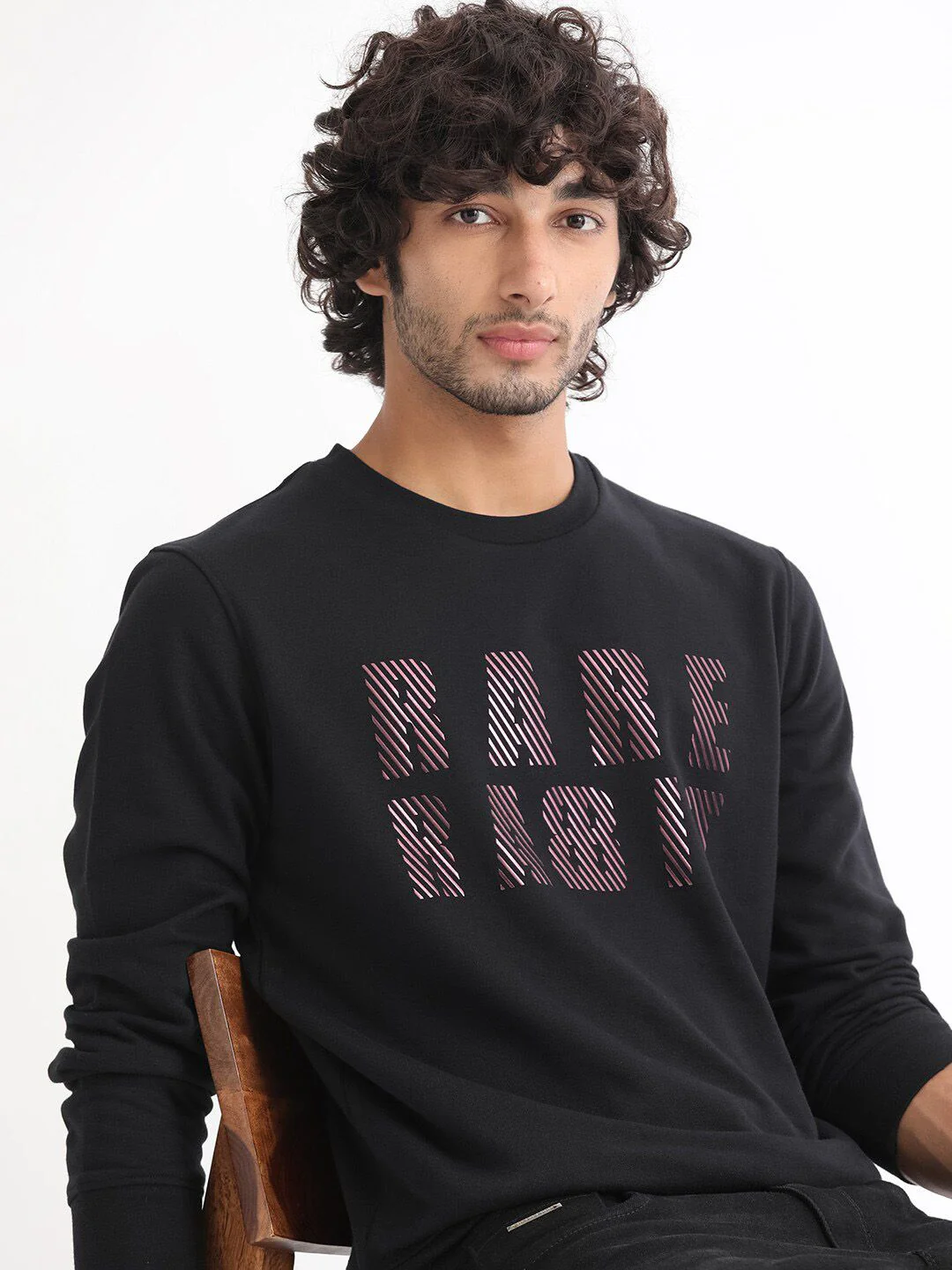 RARE RABBIT Men Marcia Typography Printed Sweatshirt - Image 7