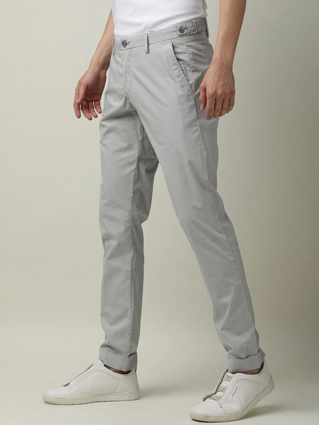 RARE RABBIT Men Maxims Mid-Rise Slim Fit Trouser - Image 2
