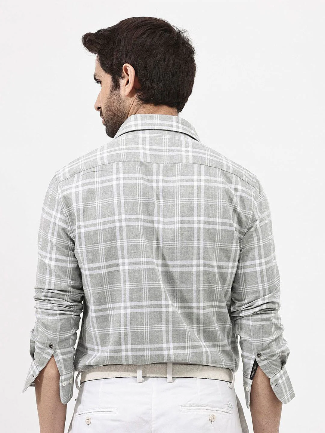 RARE RABBIT Men Milton Regular Fit Tartan Checked Shirt - Image 4