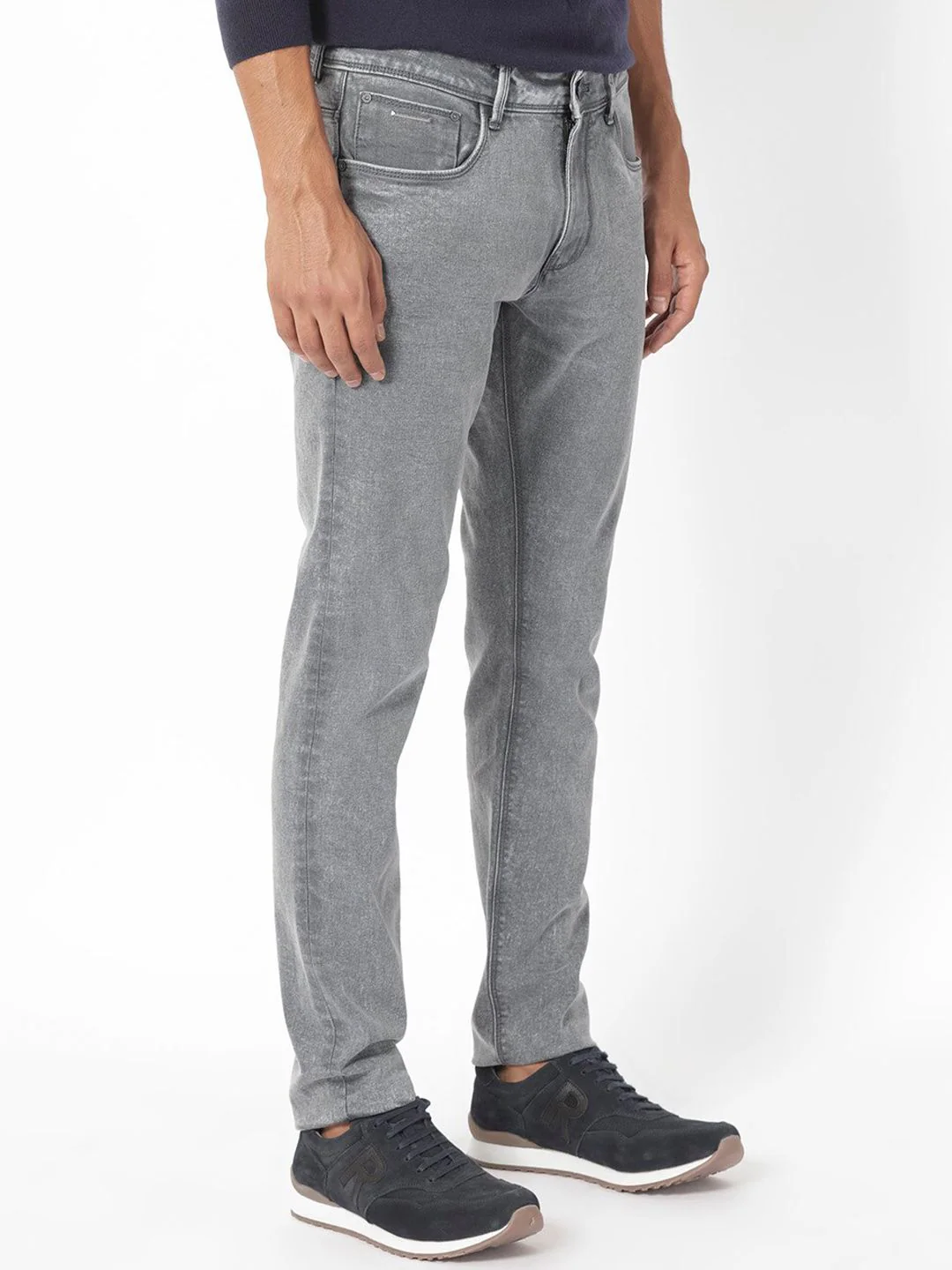 RARE RABBIT Men Nater Slim Fit Mid-Rise Cotton Stretchable Jeans - Image 3