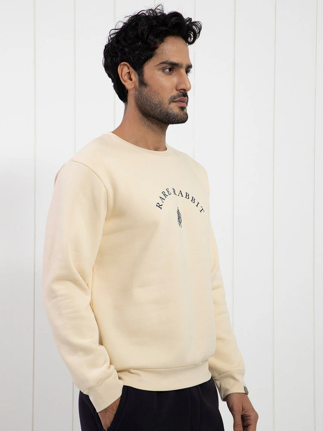RARE RABBIT Men Nomic Logo Print Sweatshirt - Image 3