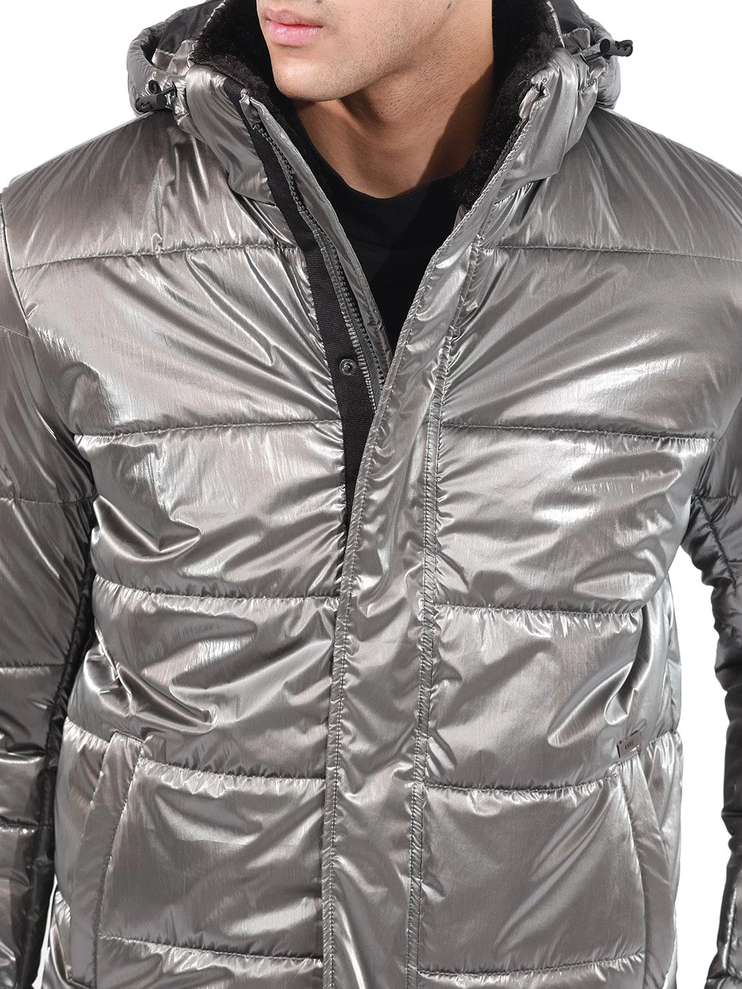 RARE RABBIT Men Osad Tailored Fit Hooded Puffer Jacket - Image 2