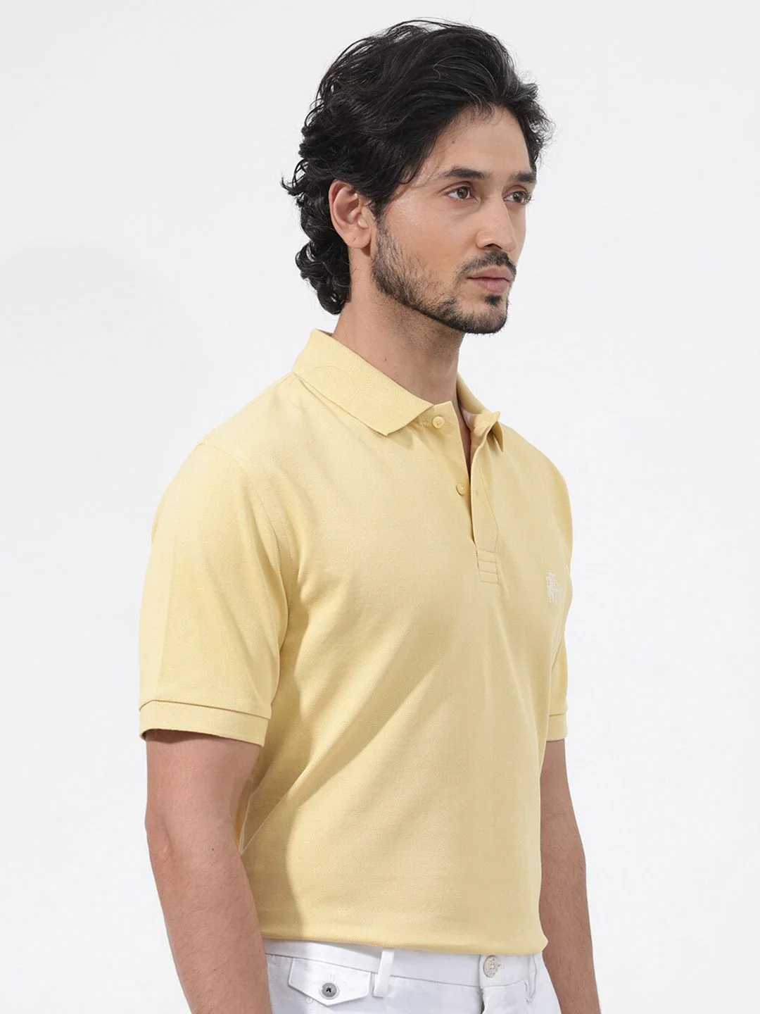 RARE RABBIT Men Paret-Bright Regular Fit Polo Collar Cotton T-Shirt - Image 3