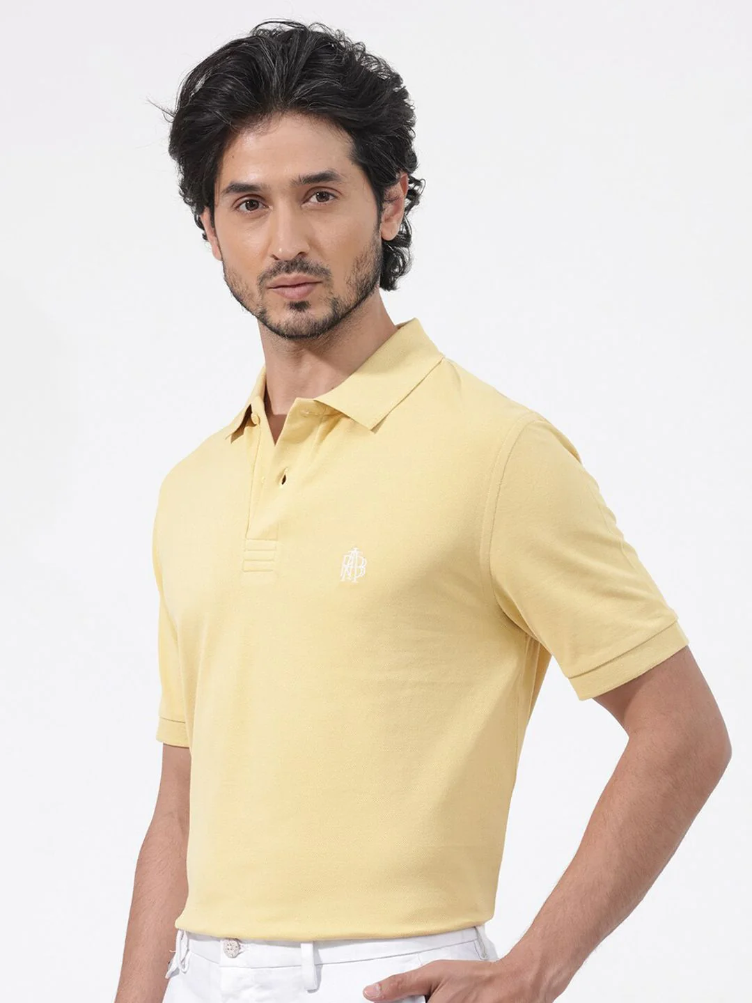 RARE RABBIT Men Paret-Bright Regular Fit Polo Collar Cotton T-Shirt - Image 5