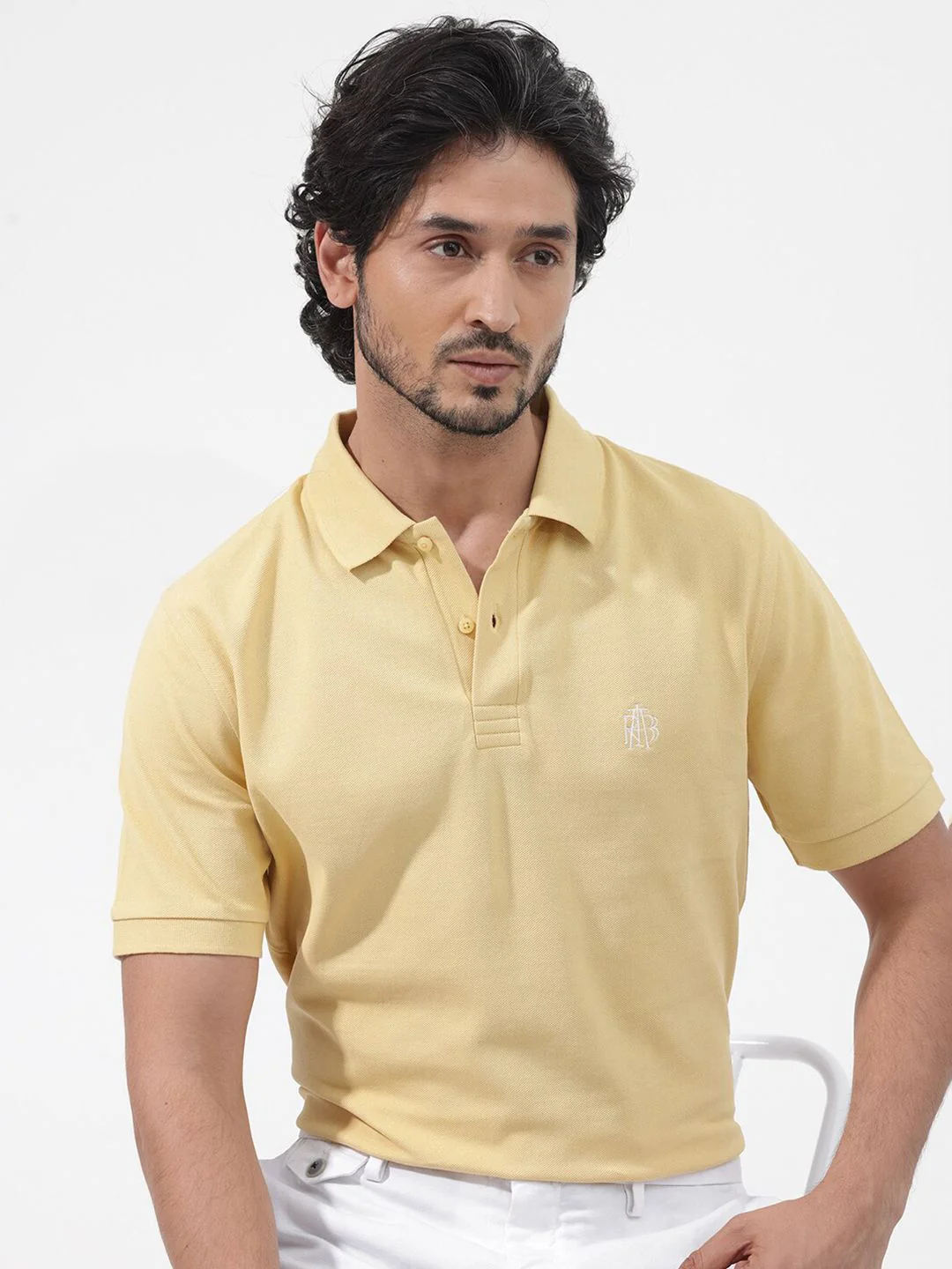 RARE RABBIT Men Paret-Bright Regular Fit Polo Collar Cotton T-Shirt - Image 7