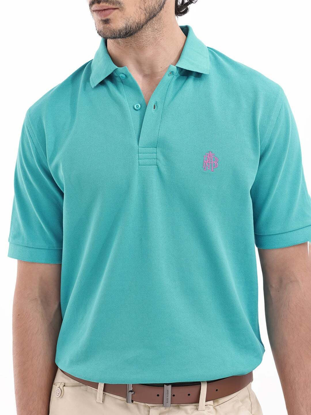 RARE RABBIT Men Paret-Bright Regular Fit Polo Collar T-Shirt - Image 2