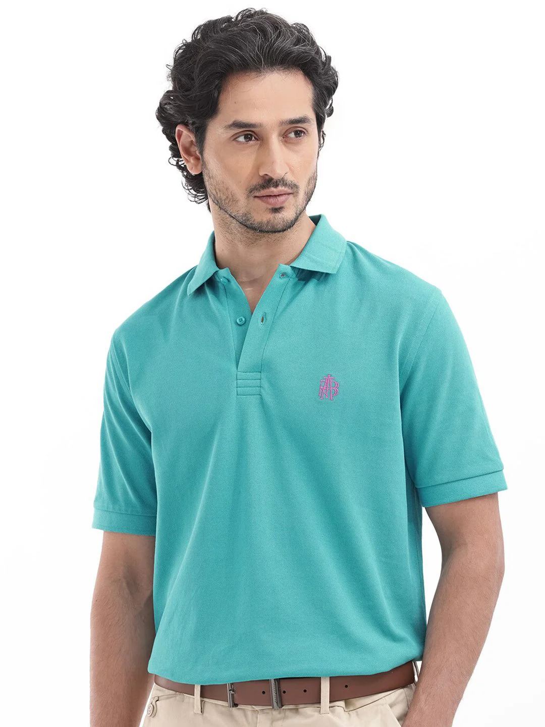 RARE RABBIT Men Paret-Bright Regular Fit Polo Collar T-Shirt - Image 7