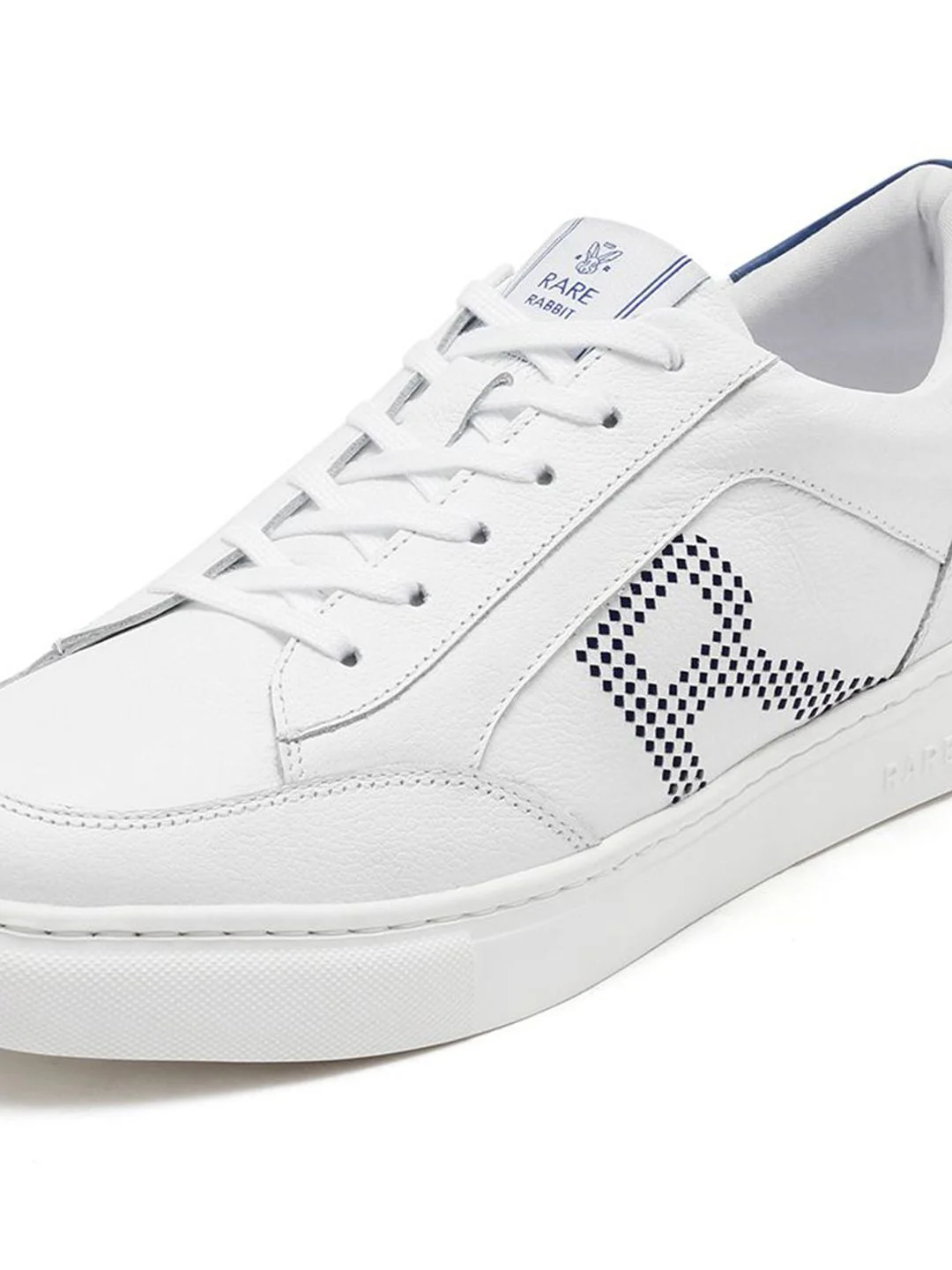 RARE RABBIT Men Perforations Leather Sneakers - Image 7