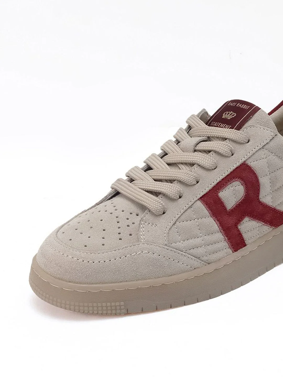RARE RABBIT Men Perforations Leather Sneakers - Image 6