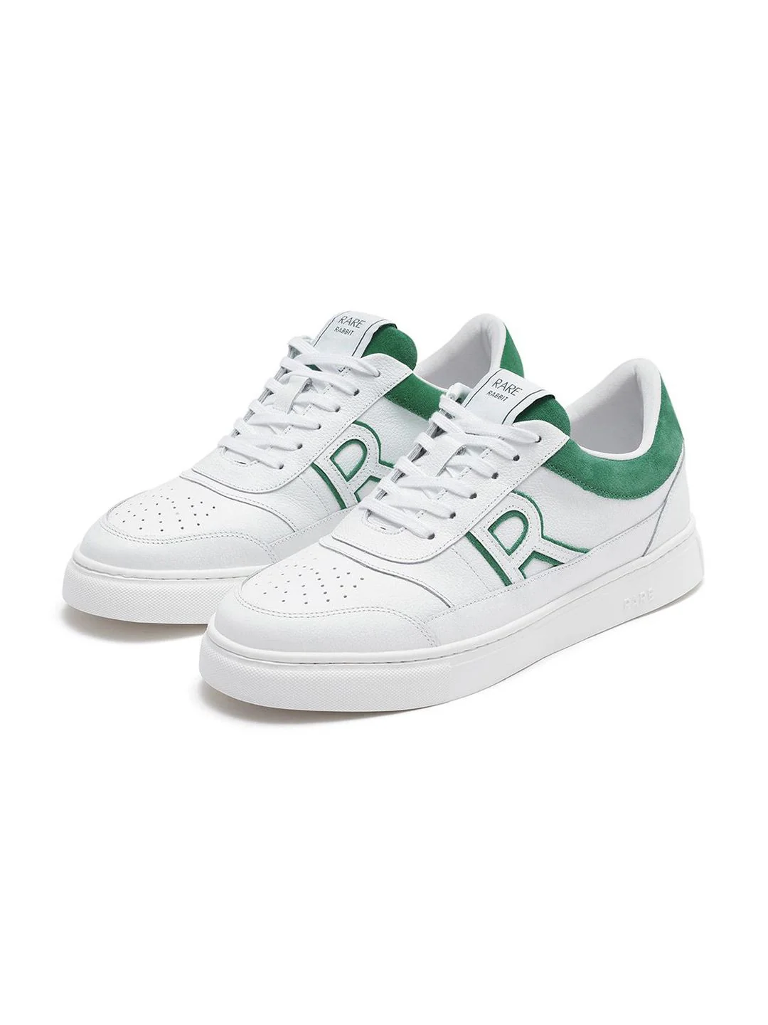RARE RABBIT Men Perforations Leather Sneakers - Image 6