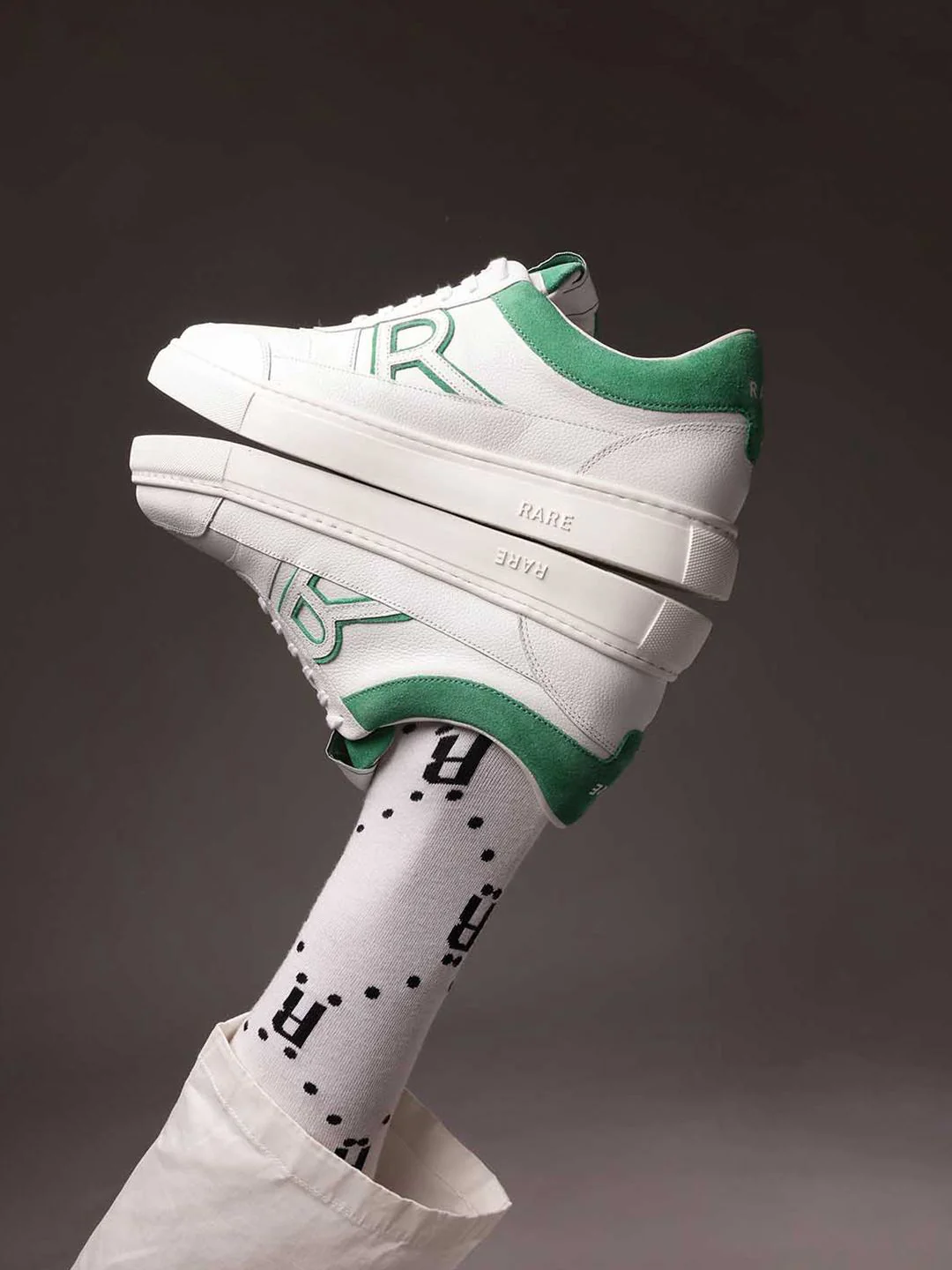 RARE RABBIT Men Perforations Leather Sneakers - Image 7