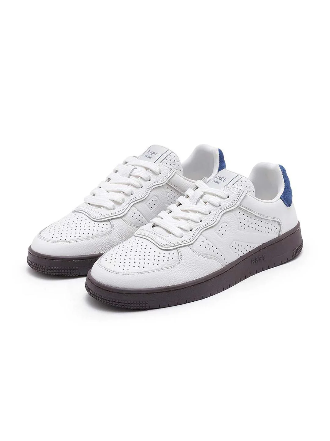 RARE RABBIT Men Perforations Round Toe Leather Sneakers - Image 2