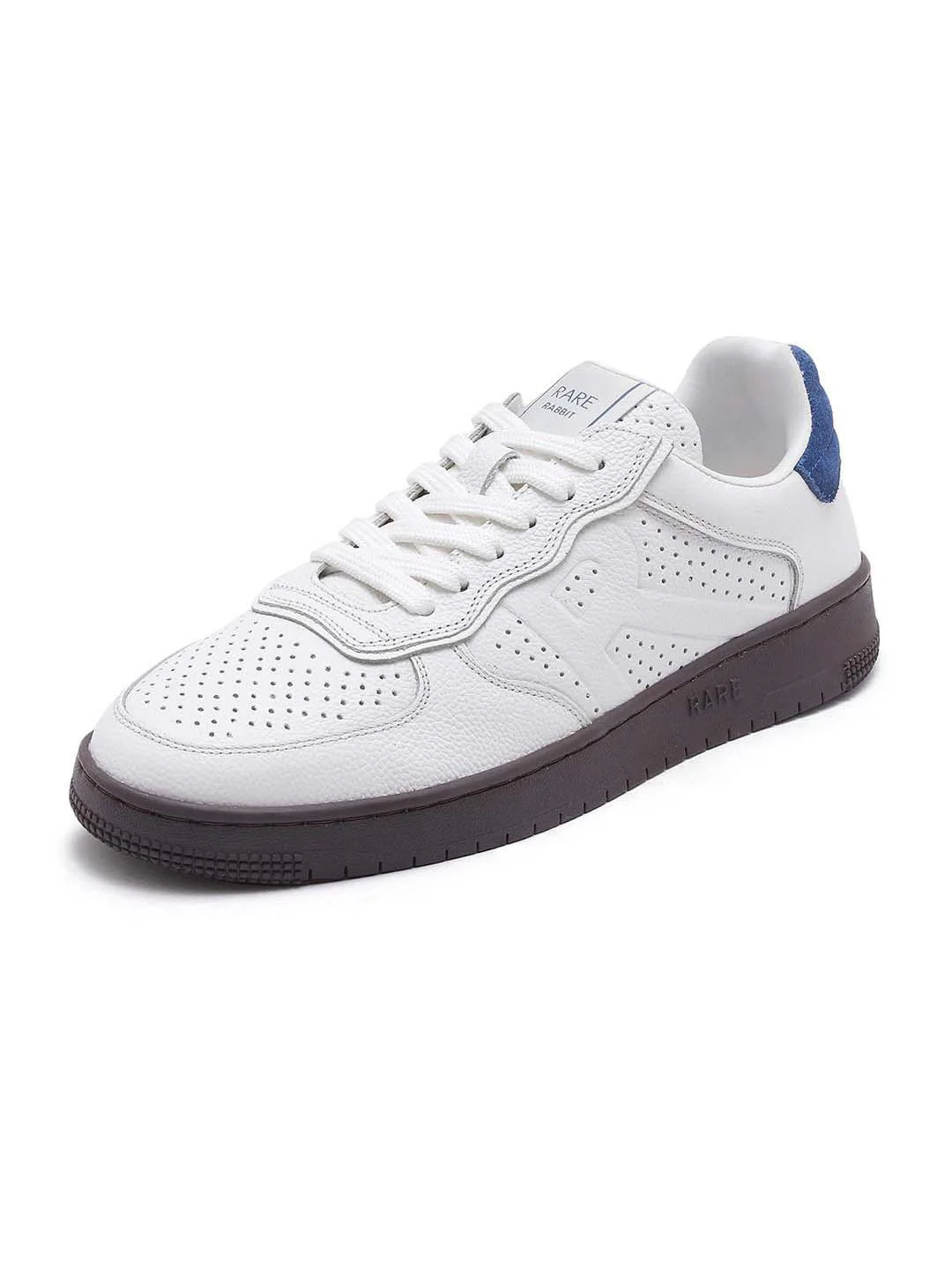RARE RABBIT Men Perforations Round Toe Leather Sneakers - Image 5
