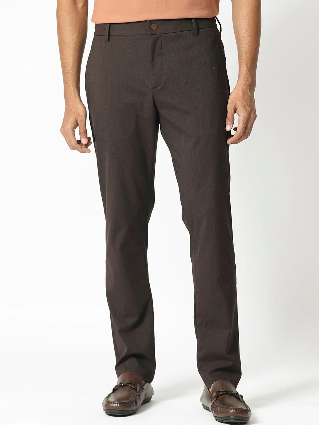 RARE RABBIT Men Piper Mid-Rise Slim Fit Cotton Trouser - Image 2
