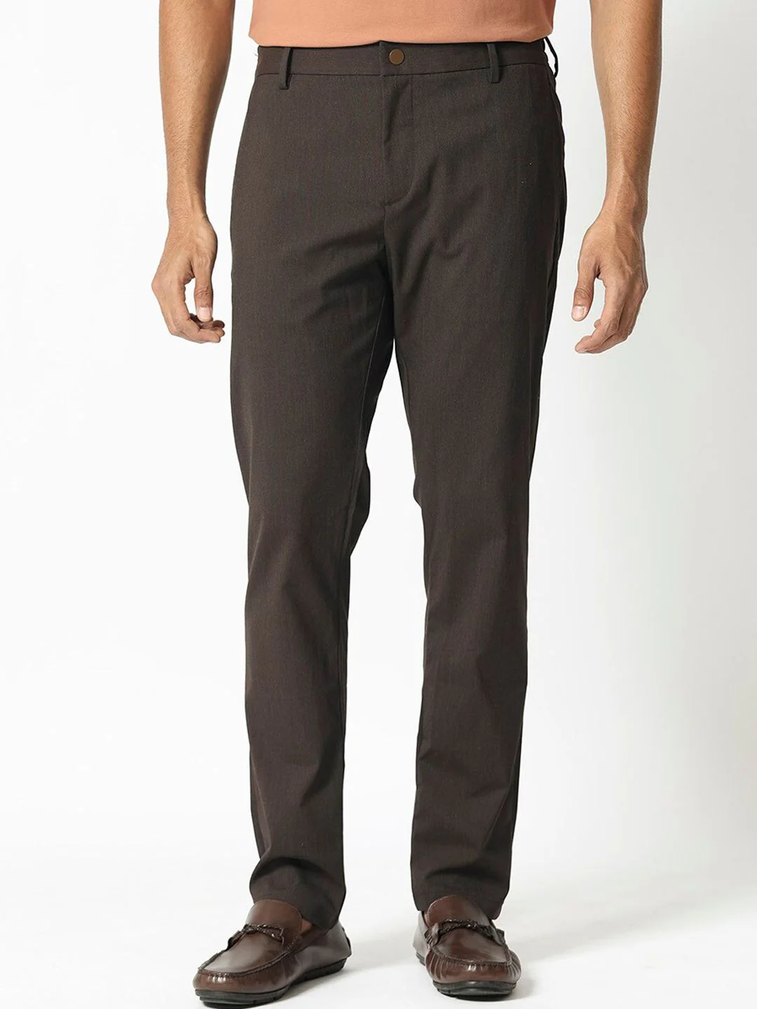 RARE RABBIT Men Piper Mid-Rise Slim Fit Cotton Trouser - Image 7