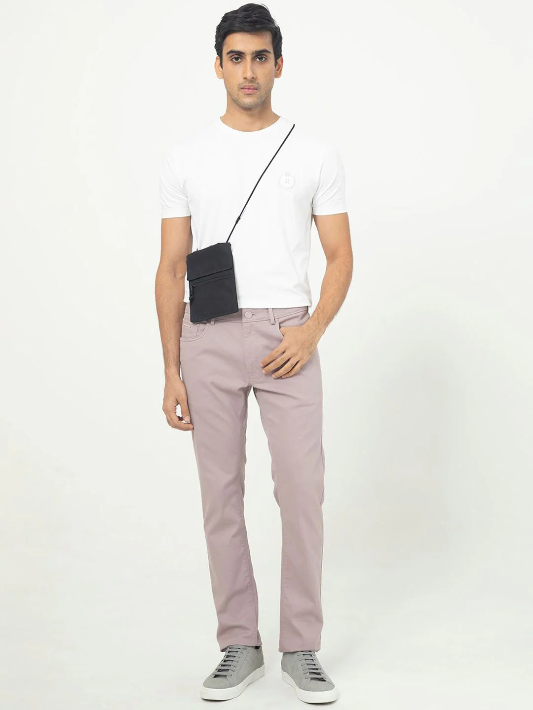 RARE RABBIT Men Poke-2 Mid-Rise Slim Fit Cotton Chino Trouser - Image 5