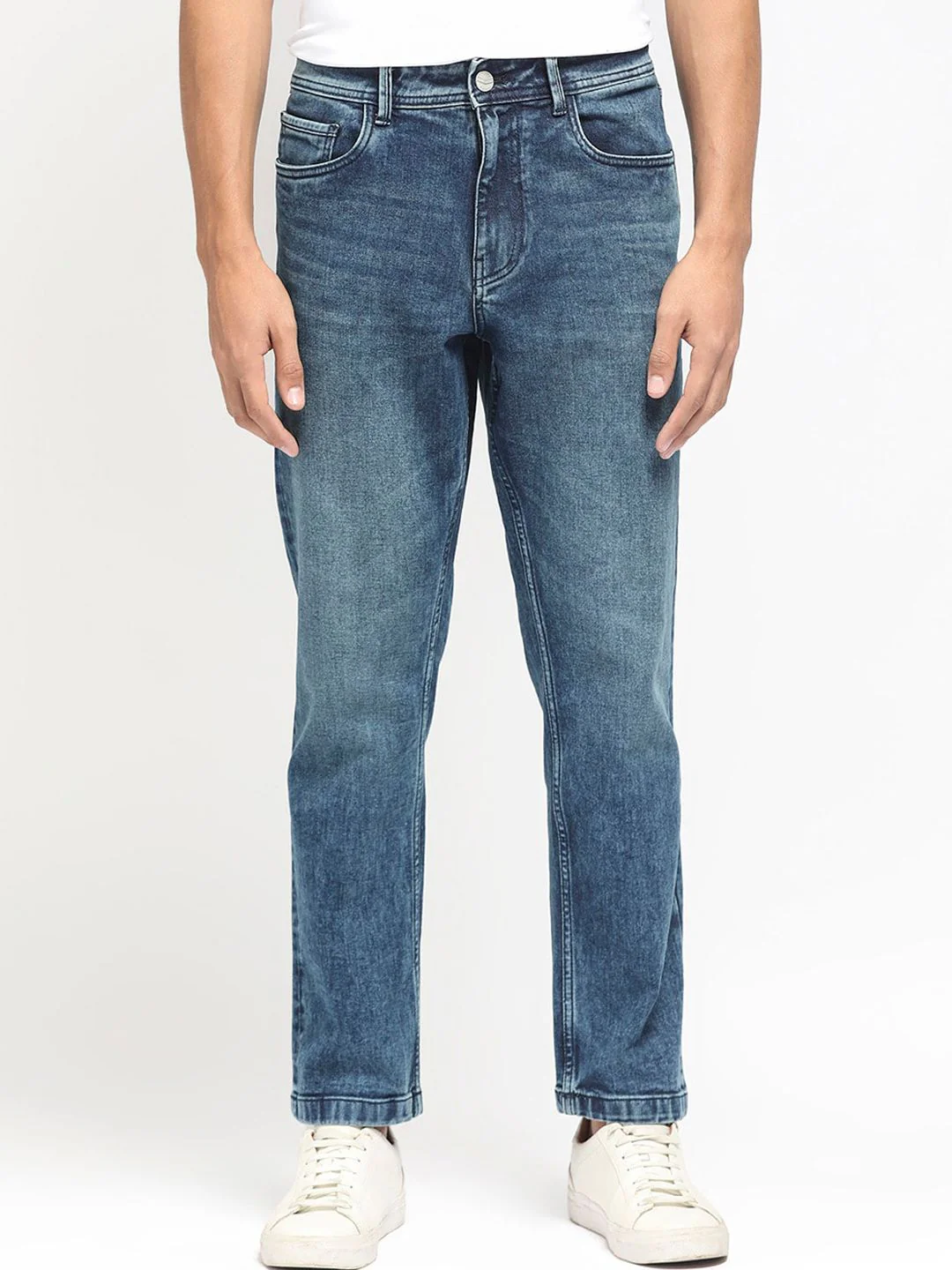 RARE RABBIT Men Polin Regular Fit Cotton Jeans