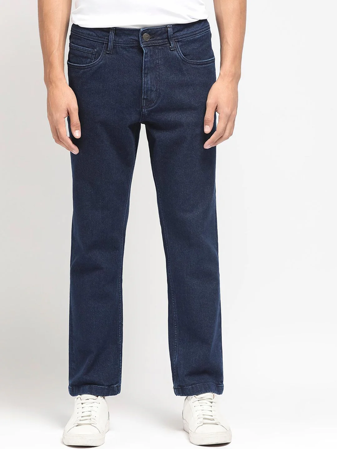 RARE RABBIT Men Polin Regular Fit Stretchable Jeans