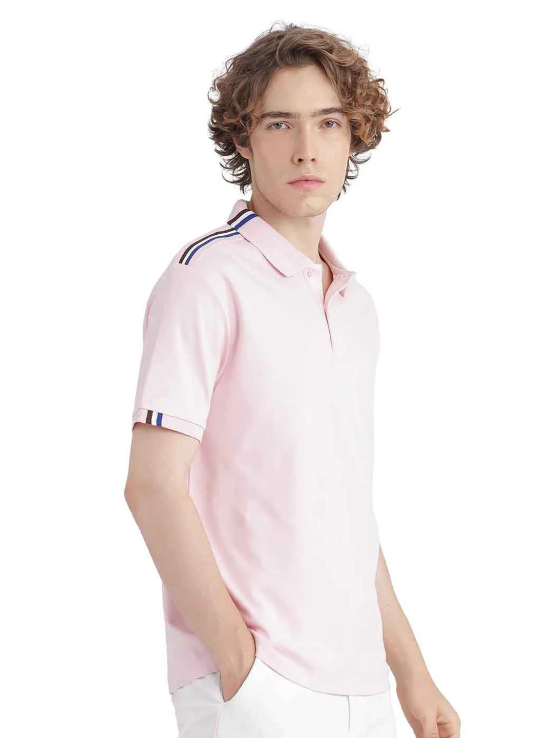 RARE RABBIT Men Polo Collar Applique T-shirt - Image 3