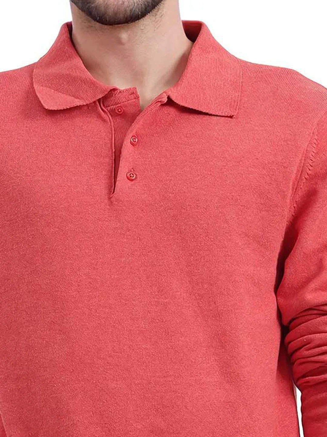 RARE RABBIT Men Pure Cotton Polo Collar T-shirt - Image 3